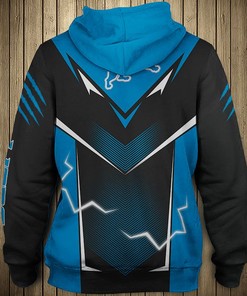 Detroit Lions Hoodie Lightning Graphic All Over Print Hoodie For Fans