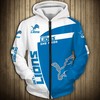 Detroit Lions One Pride All Over Print Zip Up Hoodie For Fans