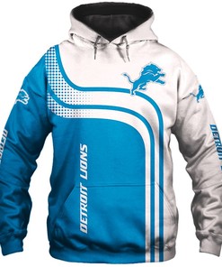 Detroit Lions One Way All Over Print Zipper Hoodie With 3D Print Design
