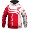 Detroit Red Wings All Over Print Zip Hoodie Pullover For Fans