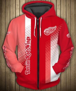 Detroit Red Wings Cute Design All Over Print 3D Pullover Hoodie