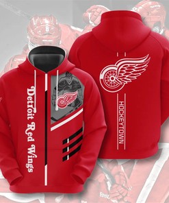 Detroit Red Wings Hockey Town All Over Print 3D Hoodie For Fans