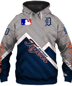Detroit Tigers All Over Print 3D Baseball Zip Hoodie For Fans Of Mlb
