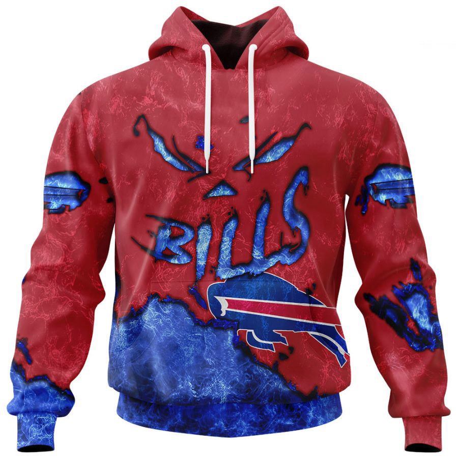 Devil Eyes All Over Print Buffalo Bills Hoodie 3D Gifts For Fans