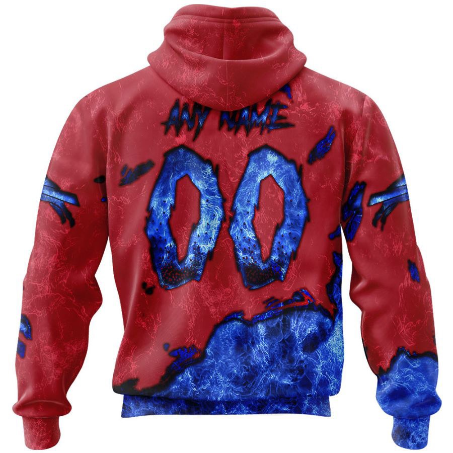Devil Eyes All Over Print Buffalo Bills Hoodie 3D Gifts For Fans
