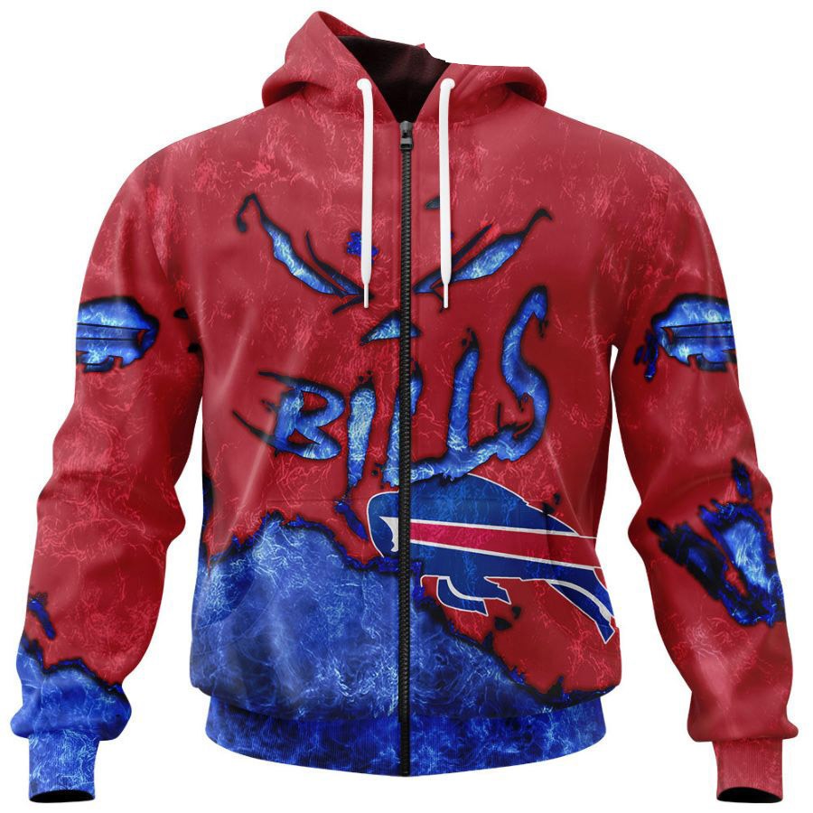 Devil Eyes All Over Print Buffalo Bills Hoodie 3D Gifts For Fans