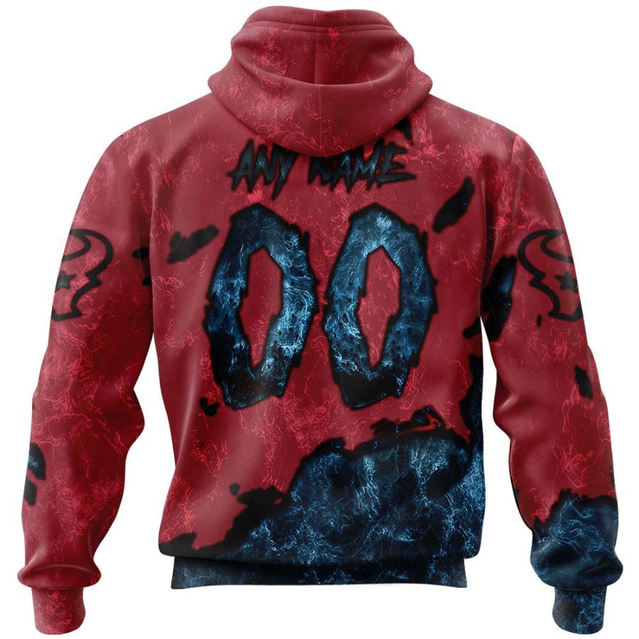 Devil Eyes Houston Texans Hoodie 3D With All Over Print, Halloween Gift For Fans