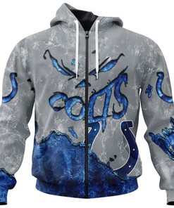 Devil Eyes Indianapolis Colts Hoodie 3D With All Over Print, Halloween Gift For Fans