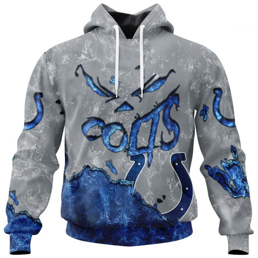 Devil Eyes Indianapolis Colts Hoodie 3D With All Over Print, Halloween Gift For Fans