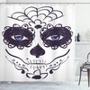 Dia de los Muertos Sugar Skull Shower Curtain for Bathroom Decor