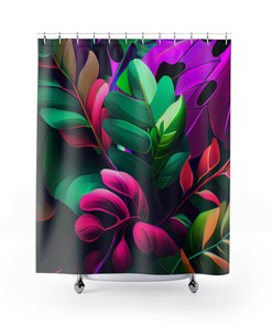 Digital Art Tropical Dreams Shower Curtain 