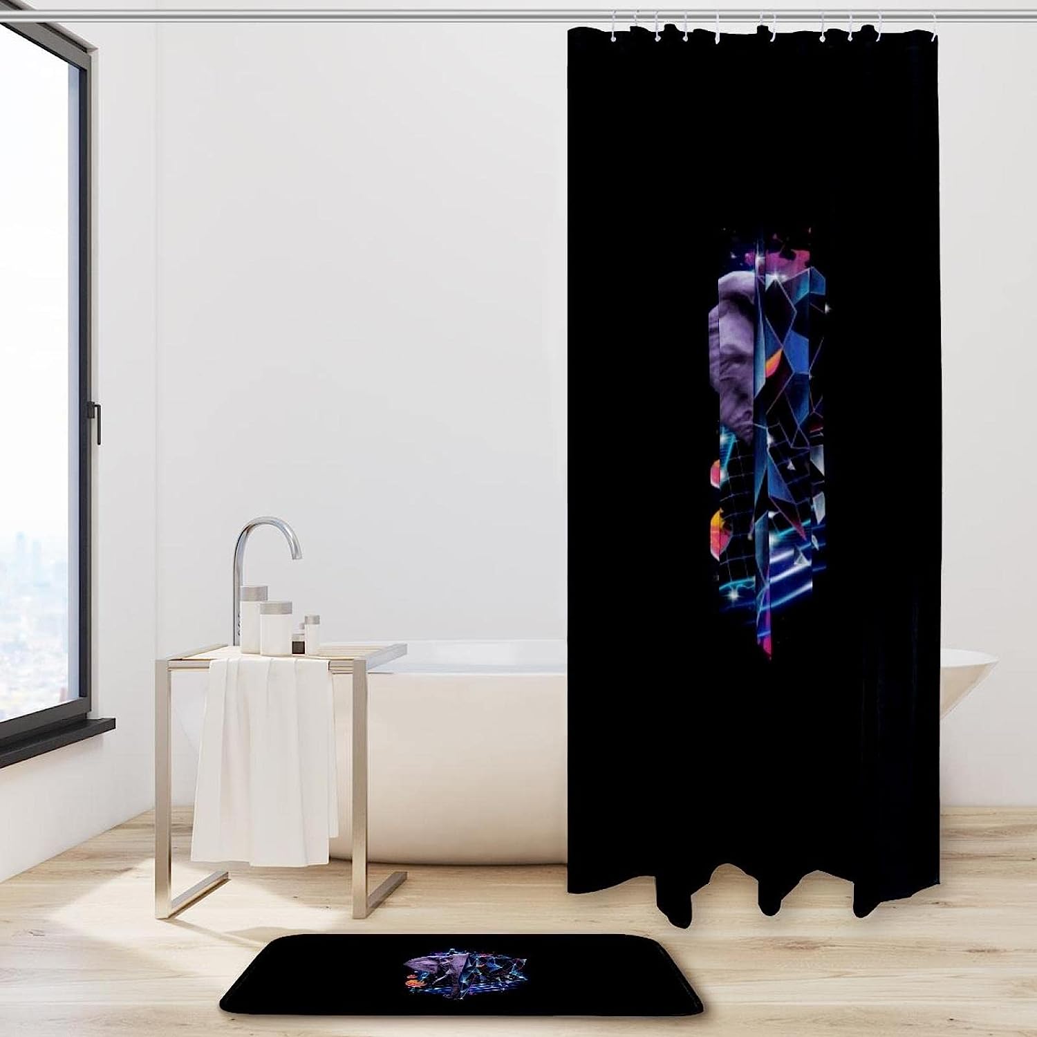 Digital Elephant Shower Curtain With A Vibrant And Realistic Design - Image 2