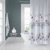 Digital Print Birds Shower Curtain - Waterproof, Washable, Mould And Mildew Resistant