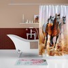 Digital Print Horse Shower Curtain - Waterproof And Mildew Resistant 