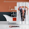 Digital Print Waterproof Elephant Shower Curtain Perfect For Any Bathroom 