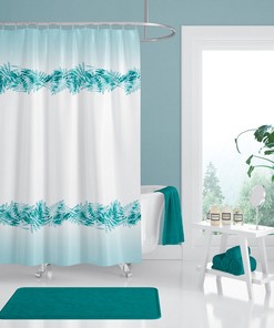 Digital Print Waterproof Washable Shower Curtain for Bathroom