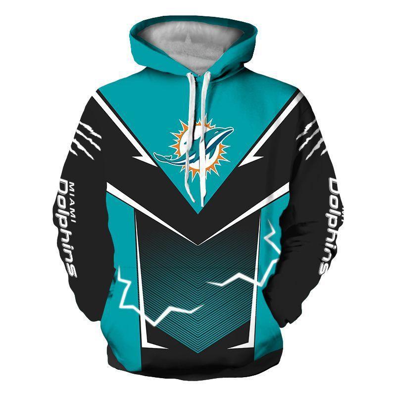 Digital Printed 3D Hoodie - Miami Dolphins Fans
