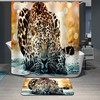 Digital Printing Tiger Curtain - Full Size Bathroom Decor