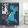 Dinosaur Boho Shower Curtain Fun And Stylish Bath Accessory For Kids Bathroom