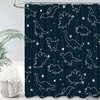 Dinosaur Cartoon Wild Animals Shower Curtain Playful And Creative Bathroom Decor For Kids