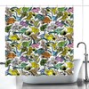 Dinosaur Fabric Printed Shower Curtain For Kids Bathroom Decor