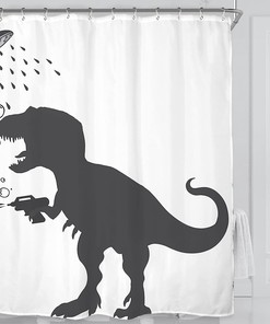 Dinosaur Kids Shower Curtain for a Fun Bathroom