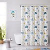 Dinosaur Kids Shower Curtain with Button Holes for Bathroom Decor