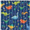 Dinosaur Shower Curtain By Dephoto - A Fun And Colorful Addition For Your Kids' Bathroom