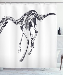 Dinosaur Shower Curtain For A Fun And Prehistoric Bathroom