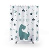 Dinosaur Shower Curtain that is Custom Made for Your Bathroom