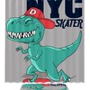 Dinosaur Skateboarding Shower Curtain - Playful Bathroom Accessory