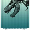 Dinosaur Skull Halloween Shower Curtain - Fun Bathroom Decor