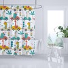 Dinosaurs Transport Shower Curtain For Boys Bathroom Decor And Accessories