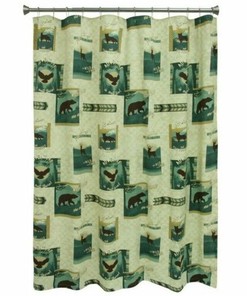 Discover The Wild Animals Fabric Shower Curtain For Lodge Bathroom
