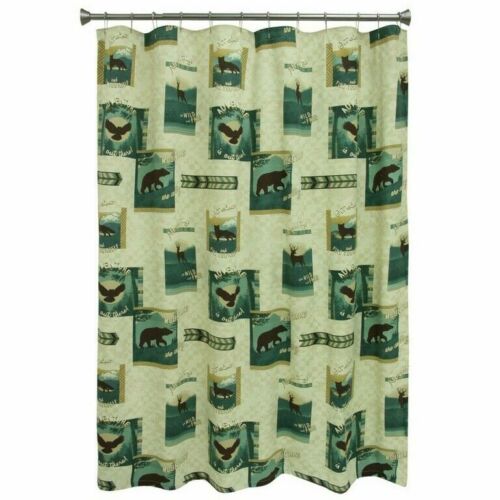 Discover The Wild Animals Fabric Shower Curtain For Lodge Bathroom