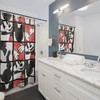 Disney Inspired Home Decor Mickey and Minnie Shower Curtain, Bathroom Decor for Disney Collectors