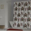 Disney Mickey Mouse Christmas Tree & Presents Unique Shower Curtain Nwt