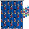 Disney Mickey Mouse Trophy Shower Curtain for Disney Fan Bathroom