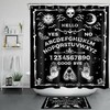 Divine Sun Moon Skull Shower Curtain For Spiritual Bathroom