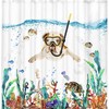 Diving Bulldog Nautical Shower Curtain - A Playful Twist To Your Bathroom