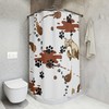 Dog Fun Printed Shower Curtain - Playful Bathroom Decor 