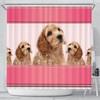 Dog Print Shower Curtain Featuring Cockapoo For Animal Lovers