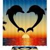 Dolphin Animal Bathroom Shower Curtain for Marine Life Enthusiasts