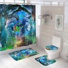 Dolphin Bathroom Shower Curtain Print