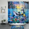 Dolphin Fish Shower Curtain - A Perfect Addition To Your Ocean-Themed Bathroom Decorr