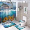 Dolphin Jump Shower Curtain for Bathroom - Waterproof Shower Curtains for Fun and Playful Kids Bathroom