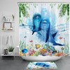 Dolphin Ocean Animal Printed Shower Curtain - Perfect for Your Underwater Oasis 
