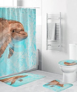 Dolphin Shower Curtain Design