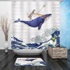 Dolphin Shower Curtain For Ocean-Inspired Bathroom Theme