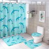 Dolphin Shower Curtain for Bathroom - Elegant Shower Curtains Decor Ideas for Nature Lovers